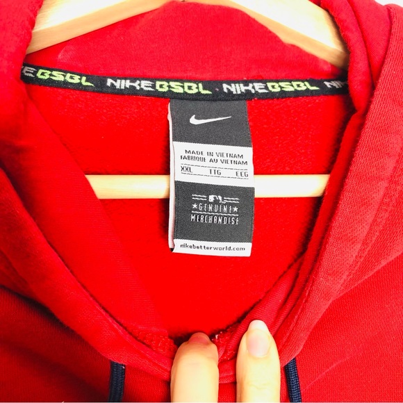 Nike Washington Nationals Baseball Red Hoodie Sweater Top Shirt Men women unisex - Picture 6 of 11